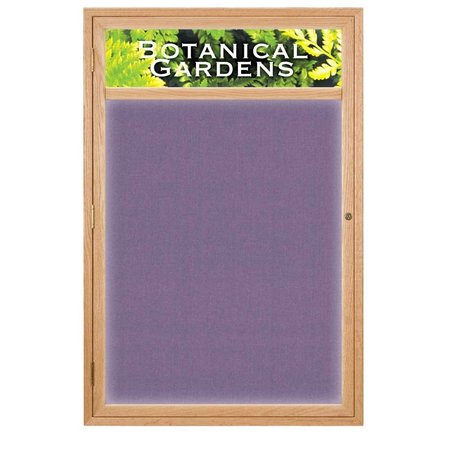 UNITED VISUAL PRODUCTS Open Faced Traditional Rounded Corkboard UV640ARC-BRONZE-CINNABA
